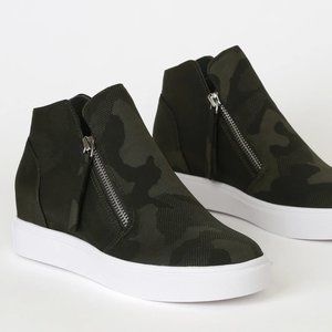 Steve Madden Caliper Camo Wedge Sneakers